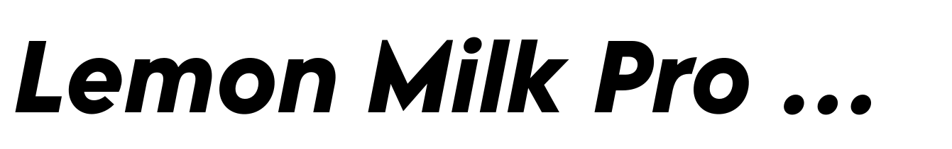 Lemon Milk Pro Semi Bold Italic